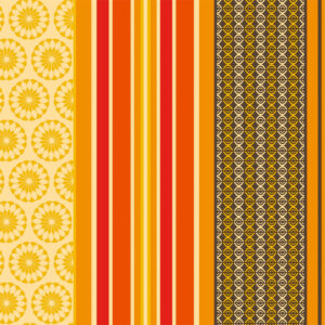 Voksdug med franske striber - Gul