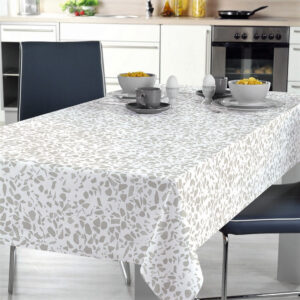 Voksdug med gråt terrazzo mønster