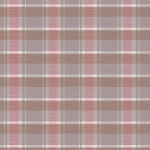 Voksdug med skotske tern - Rosa Taupe