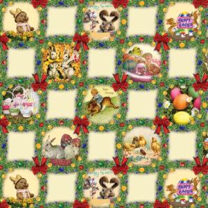 Påskevoksdug - Glædelig påske 2