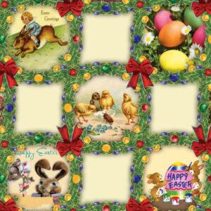 Påskevoksdug - Glædelig påske