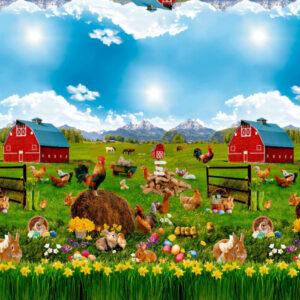 Påskevoksdug - Påskestemning