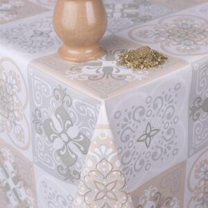 Rund voksdug med elastik – Klinker fra Marokko