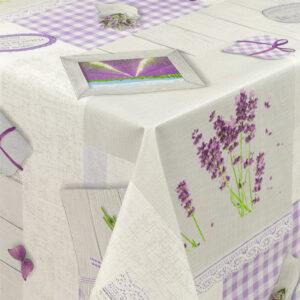 Rund voksdug med elastik – Lavendel Lilla