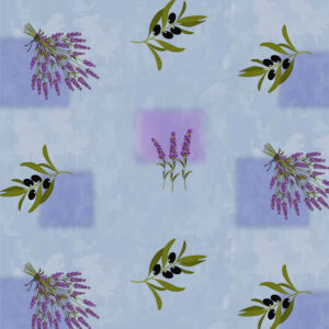 Provence voksdug - Lavendel og oliven